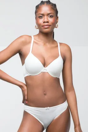 2 Pack T-Shirt Bras White & Natural