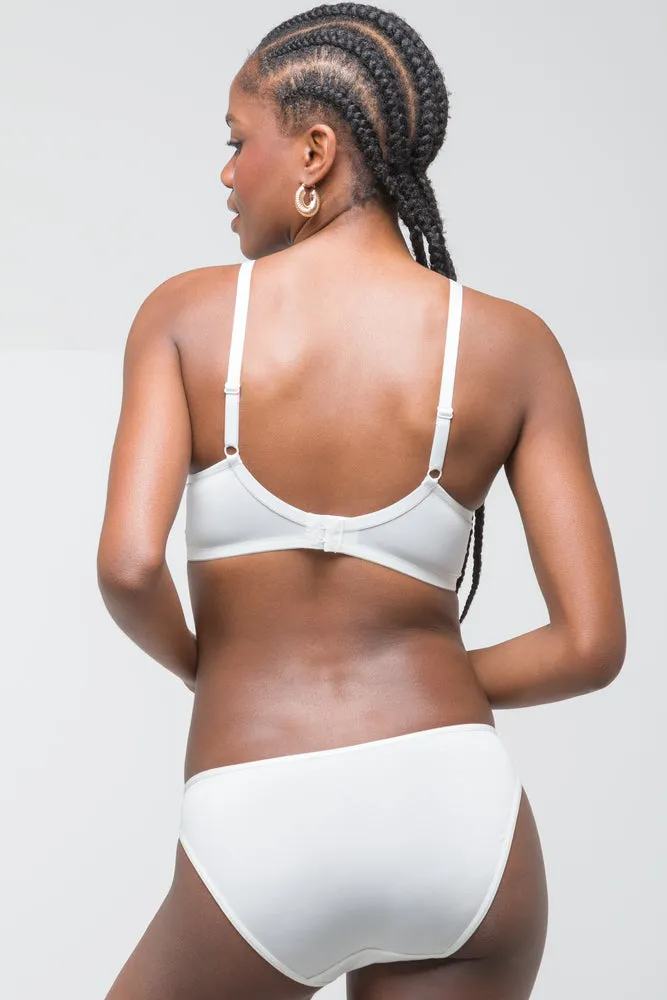 2 Pack T-Shirt Bras White & Natural