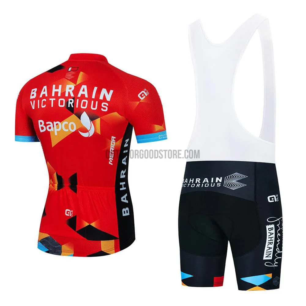 2022 BHR Red Cycling Bike Jersey Kit