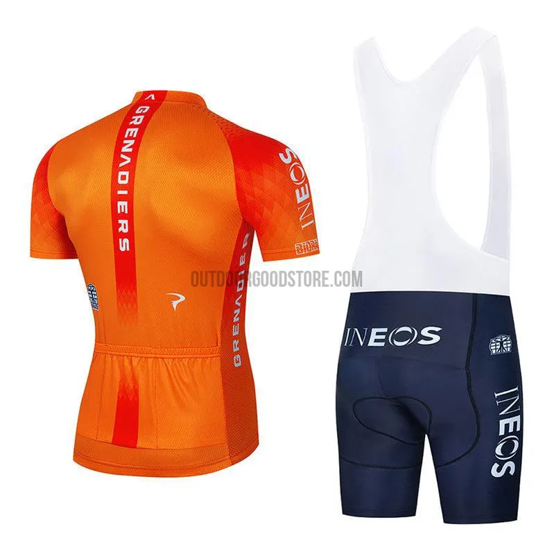 2022 IN Orange Cycling Bike Jersey Kit