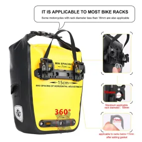 20L Bike Pannier Bag Backpack Multifunctional Bicycle Bag Cycling