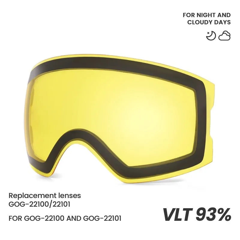 22101 and 22100 Ski Goggles Magnetic Replacement Lenses Spherical lens and Cylindrical lens