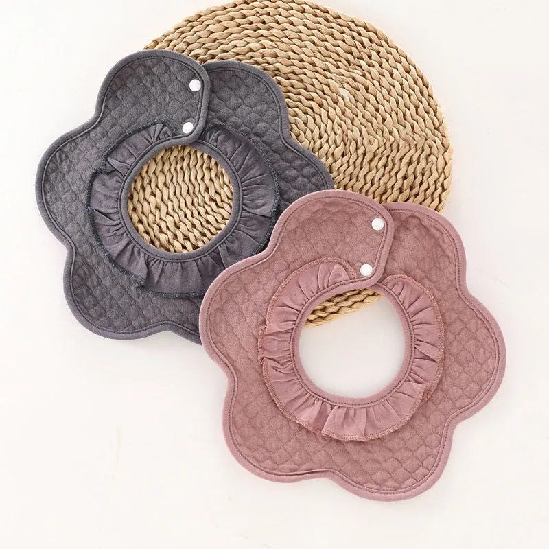 360° Rotatable Round Flower Baby Bib