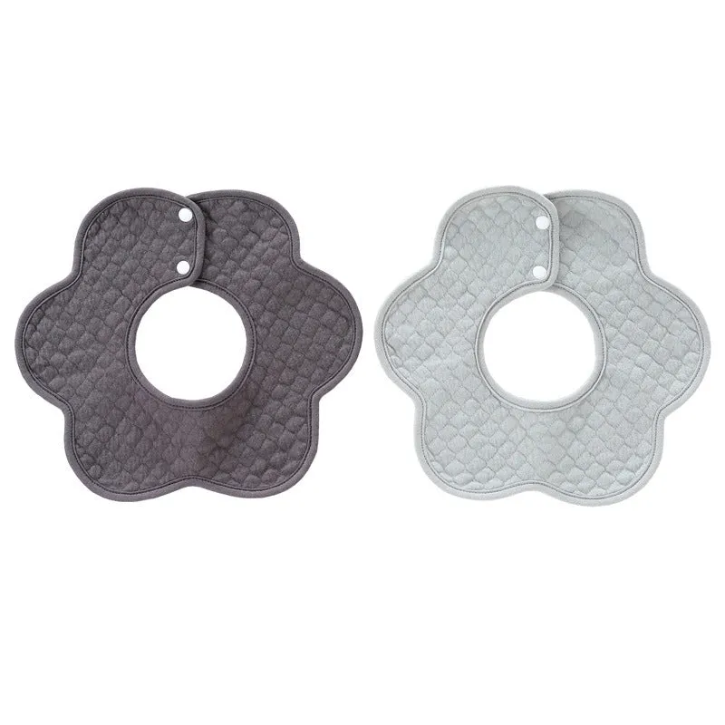 360° Rotatable Round Flower Baby Bib