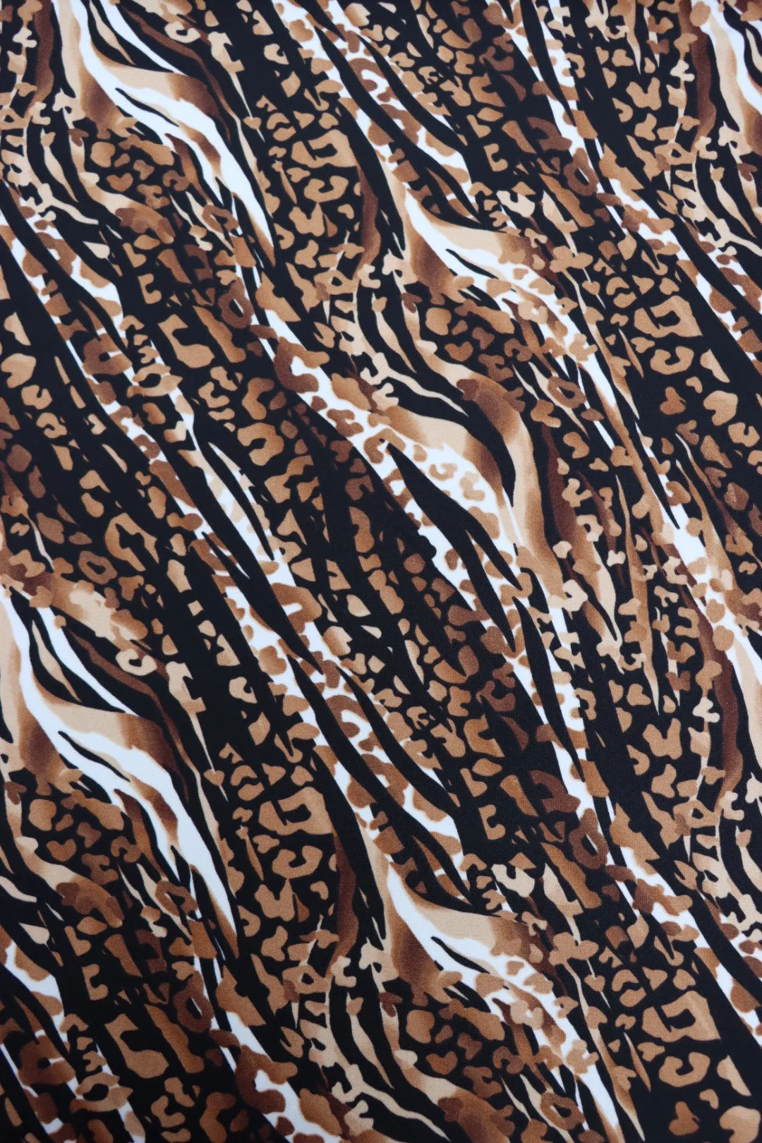 5YD 28IN REMNANT; 'Safari' K-Deer Athletic Nylon/Spandex Tricot