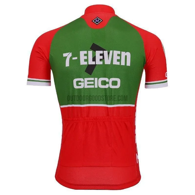 7 11 Eleven Geico Red Cycling Jersey