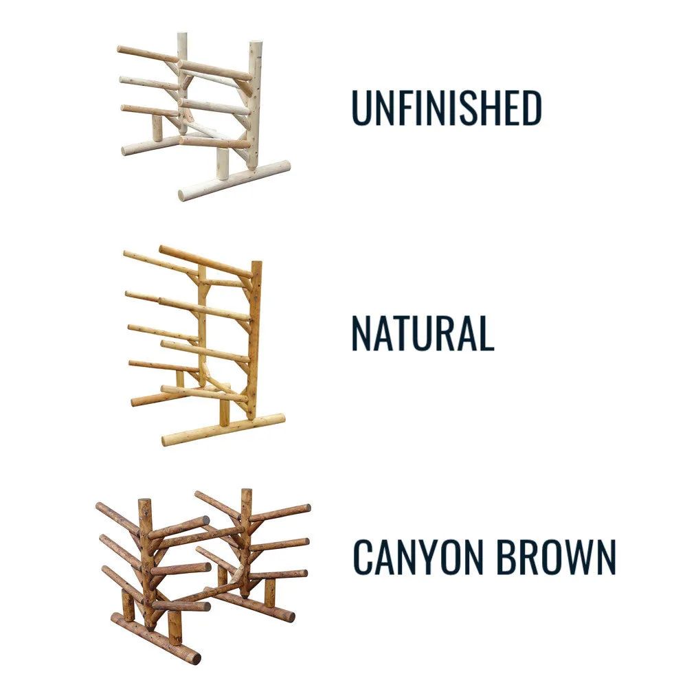 8 SUP and Kayak Storage Rack | Freestanding Log Rack