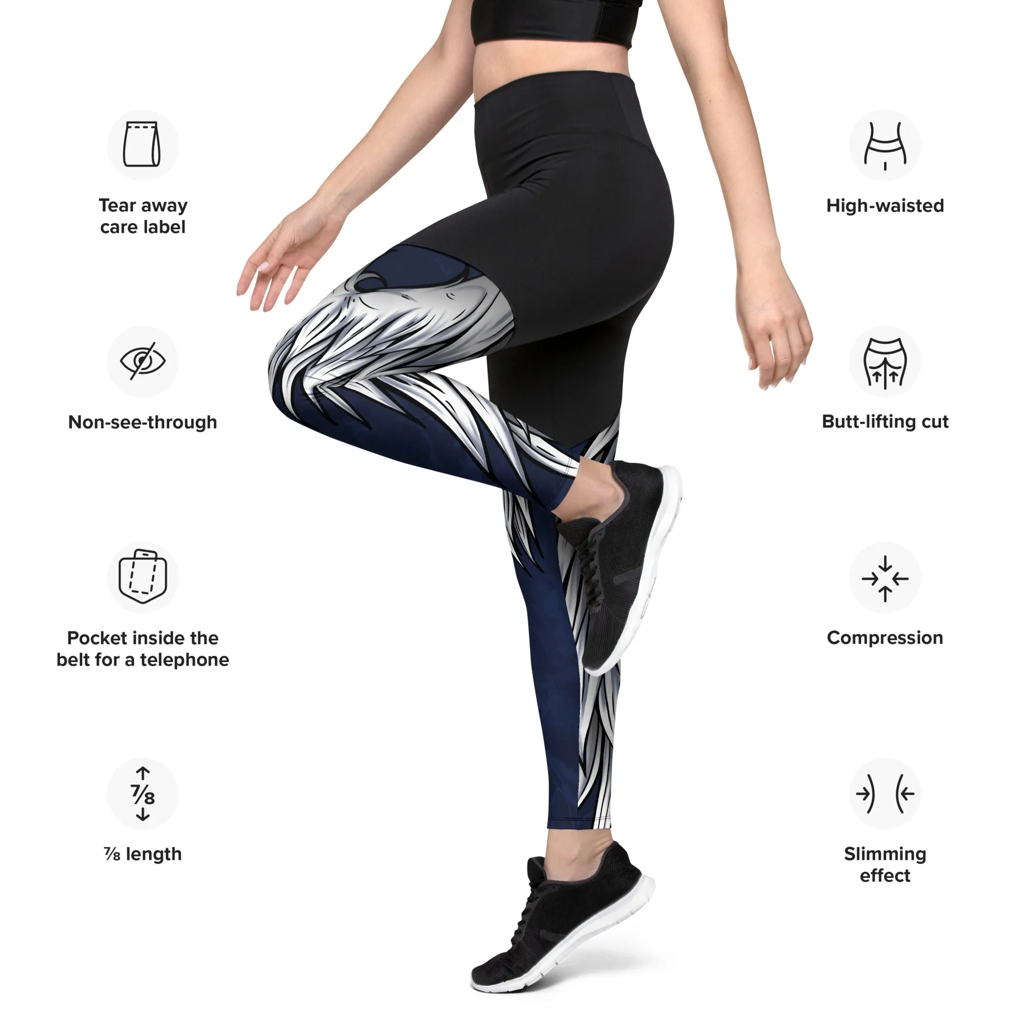 Angel Wings Compression Leggings