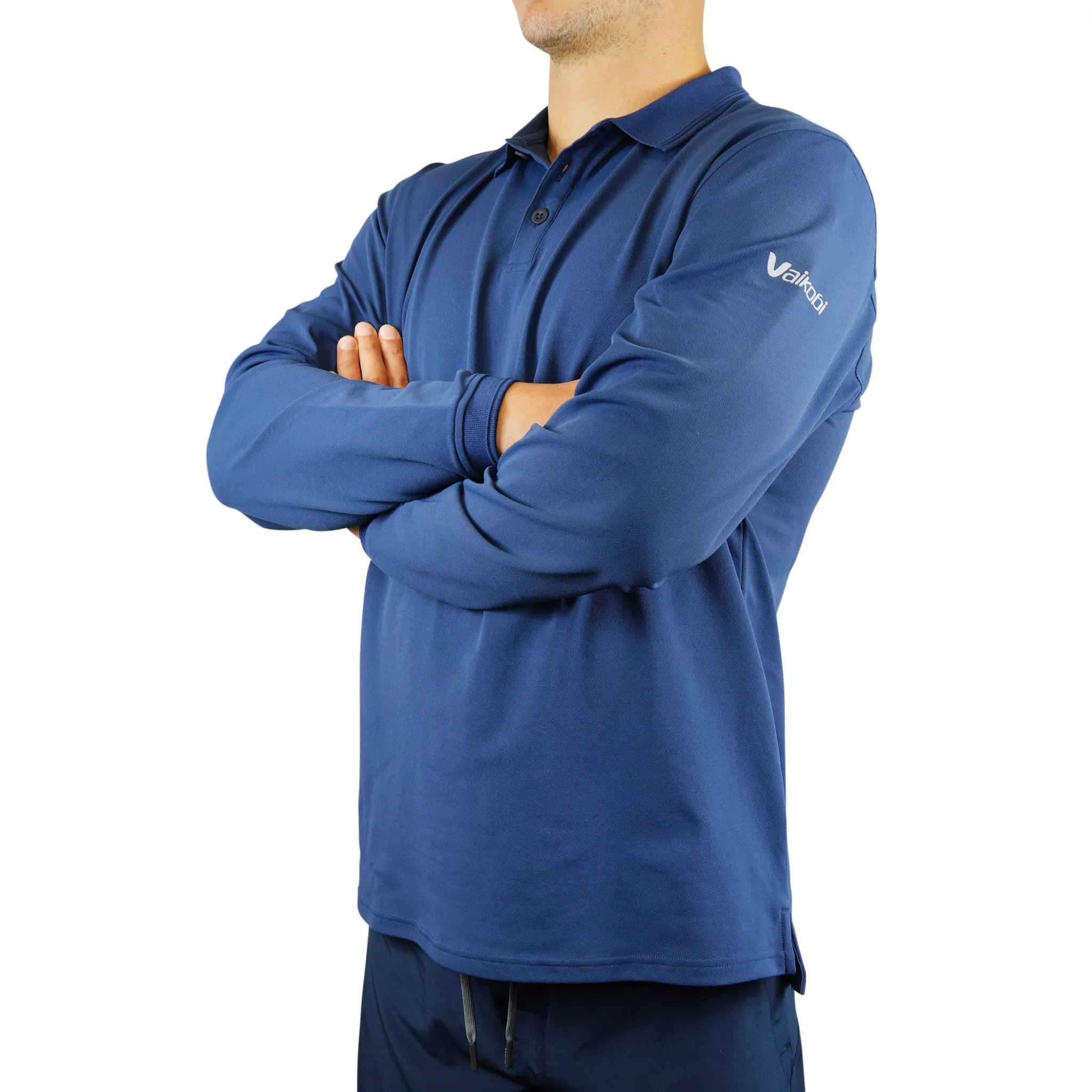 Antibes Long Sleeve Polo - Navy