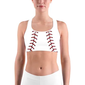 Baseball Stitches Sports bra