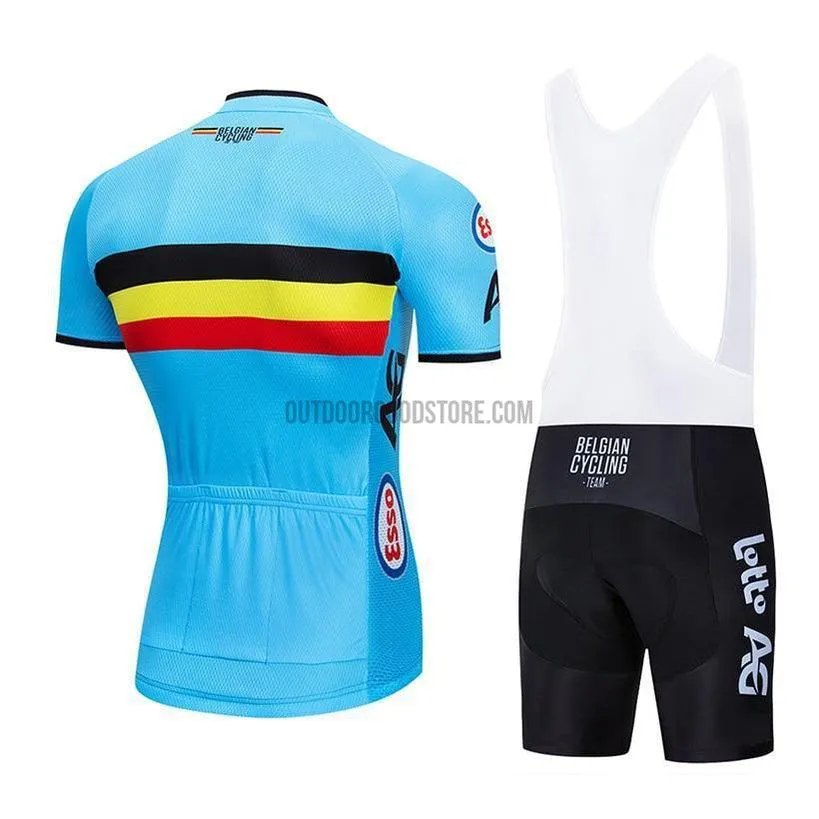 Belgium Pro Retro Short Cycling Jersey Kit