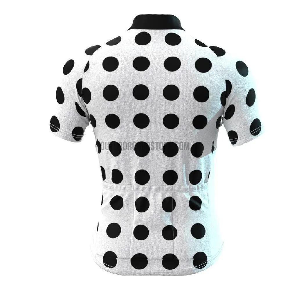 Black Dots Retro Cycling Jersey Shirt