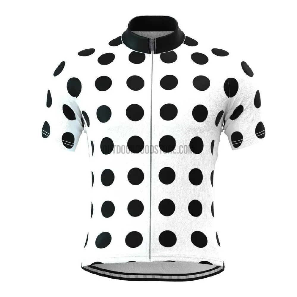 Black Dots Retro Cycling Jersey Shirt