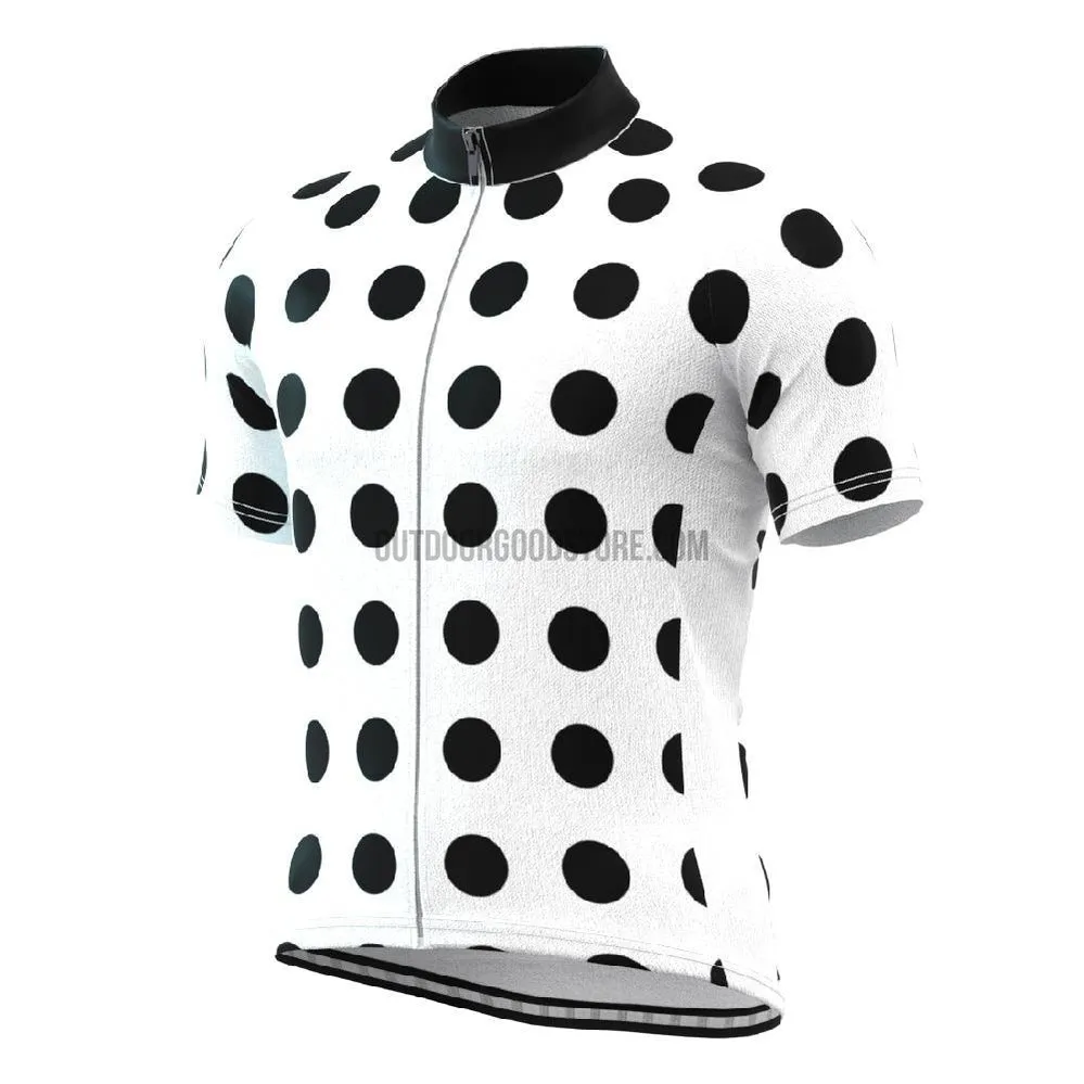 Black Dots Retro Cycling Jersey Shirt