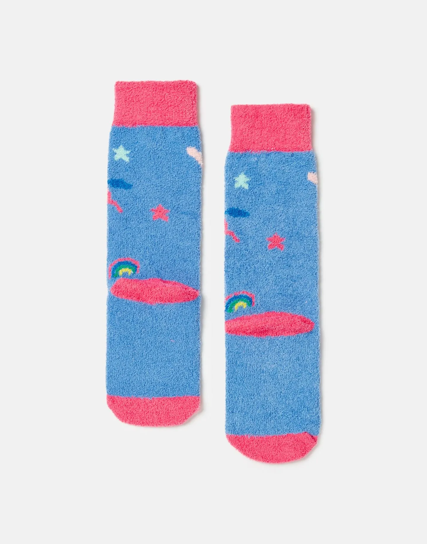 Blue Horse Fluffy Socks | Joules