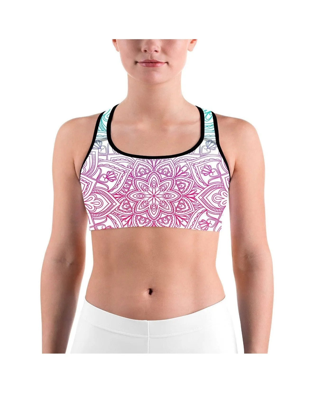 Bright Mandala Sports bra