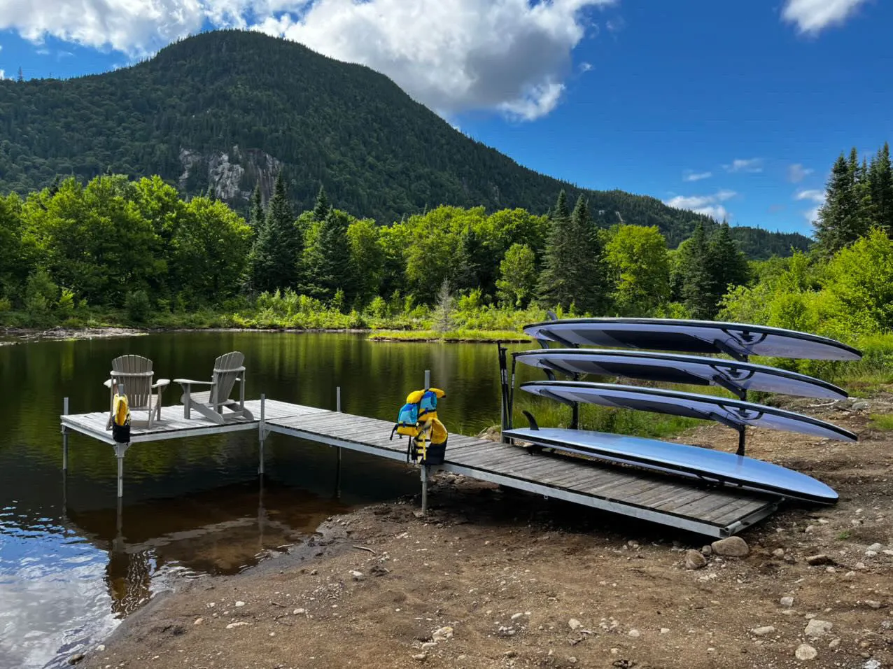 Broadwater Paddleboard Storage | Adjustable Dock Rack | Over The Water | 4 Levels