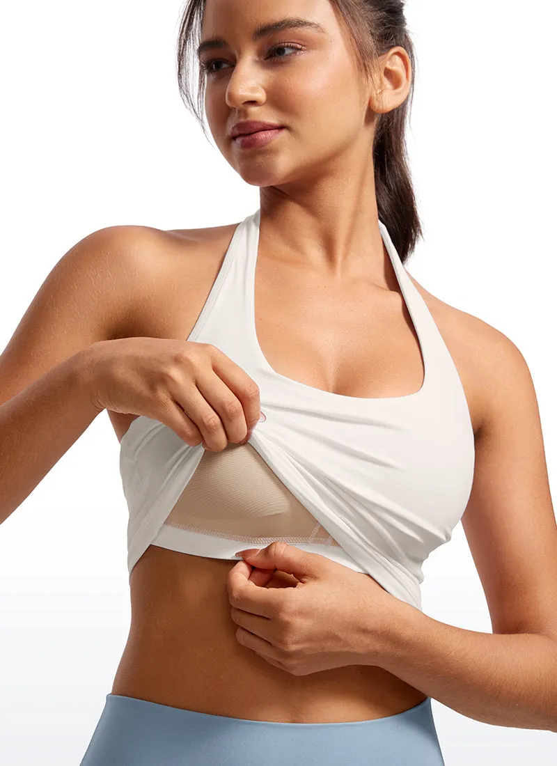 Butterluxe Halter Built-in Bra Tanks