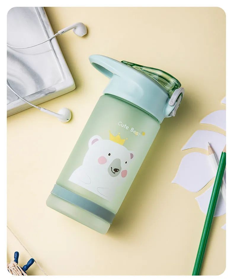 Cartoon Print Outdoor Sports Bottle for Kids