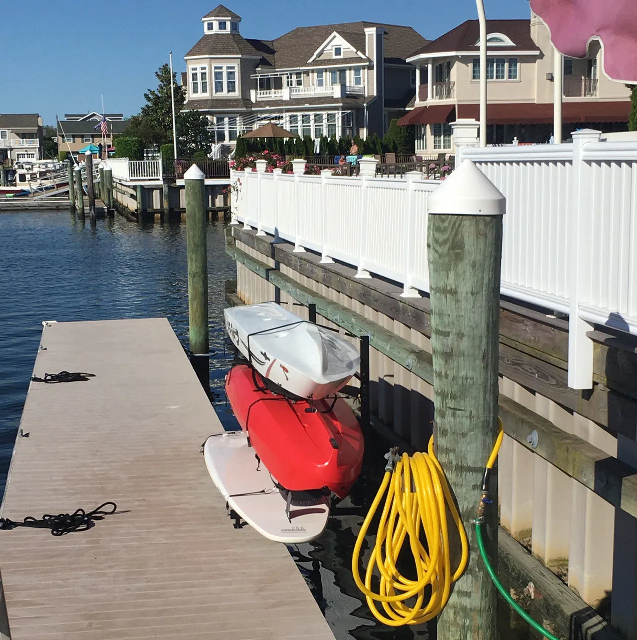 Chesapeake Kayak Storage | Adjustable Dock Rack | Over The Water | 4 Levels