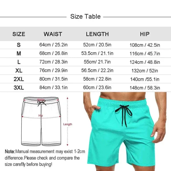 Couple Matching Sea Surfing Swimwear Custom Face Women's Two-Pieces Triangle Bikini Set & Men's Swim Shorts