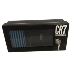 CR7 Men's Cotton Blend 3-Pack Fashion Socks, Gift Box