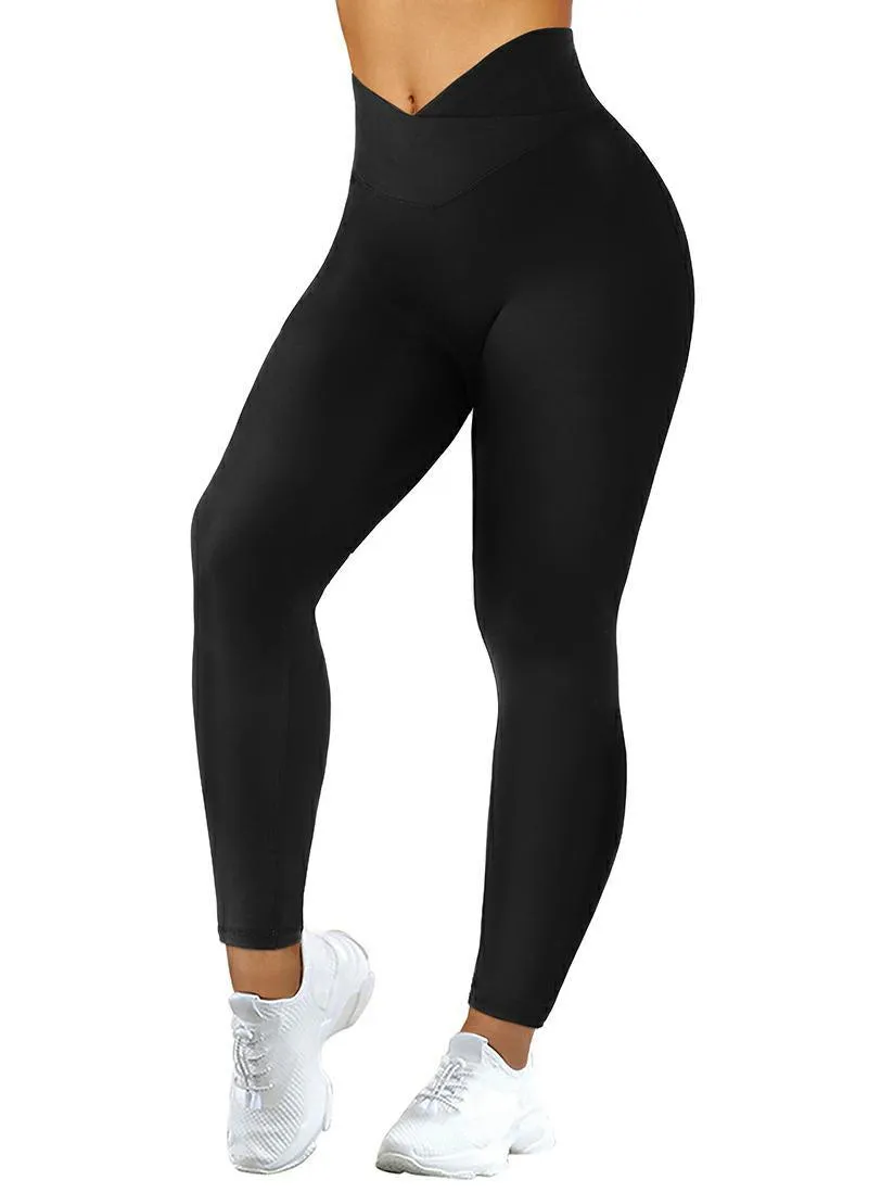 Crosswaist Butt Lifting Leggings