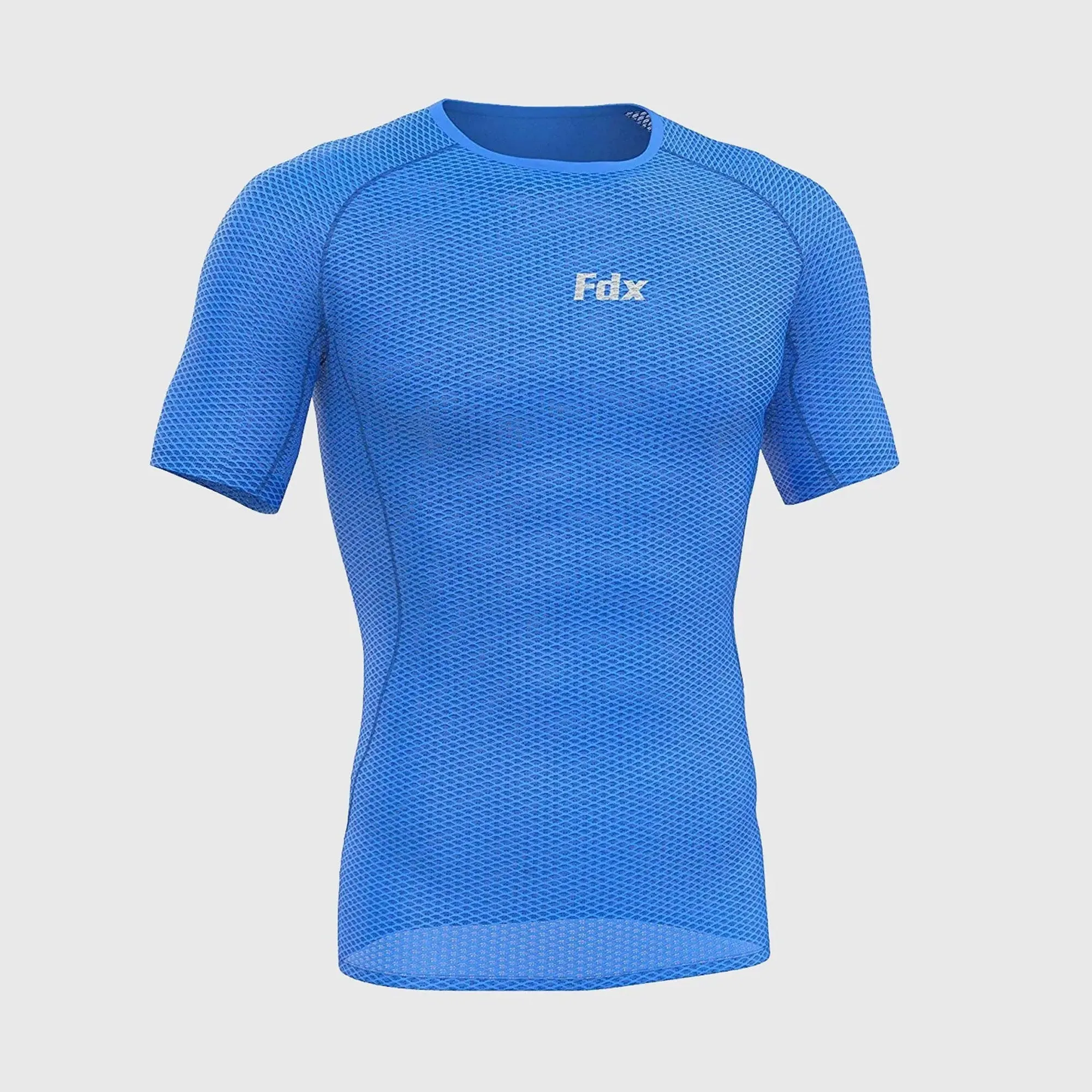 Fdx Aeroform Blue Men's & Boy's Short Sleeve Mesh Summer Cycling Top