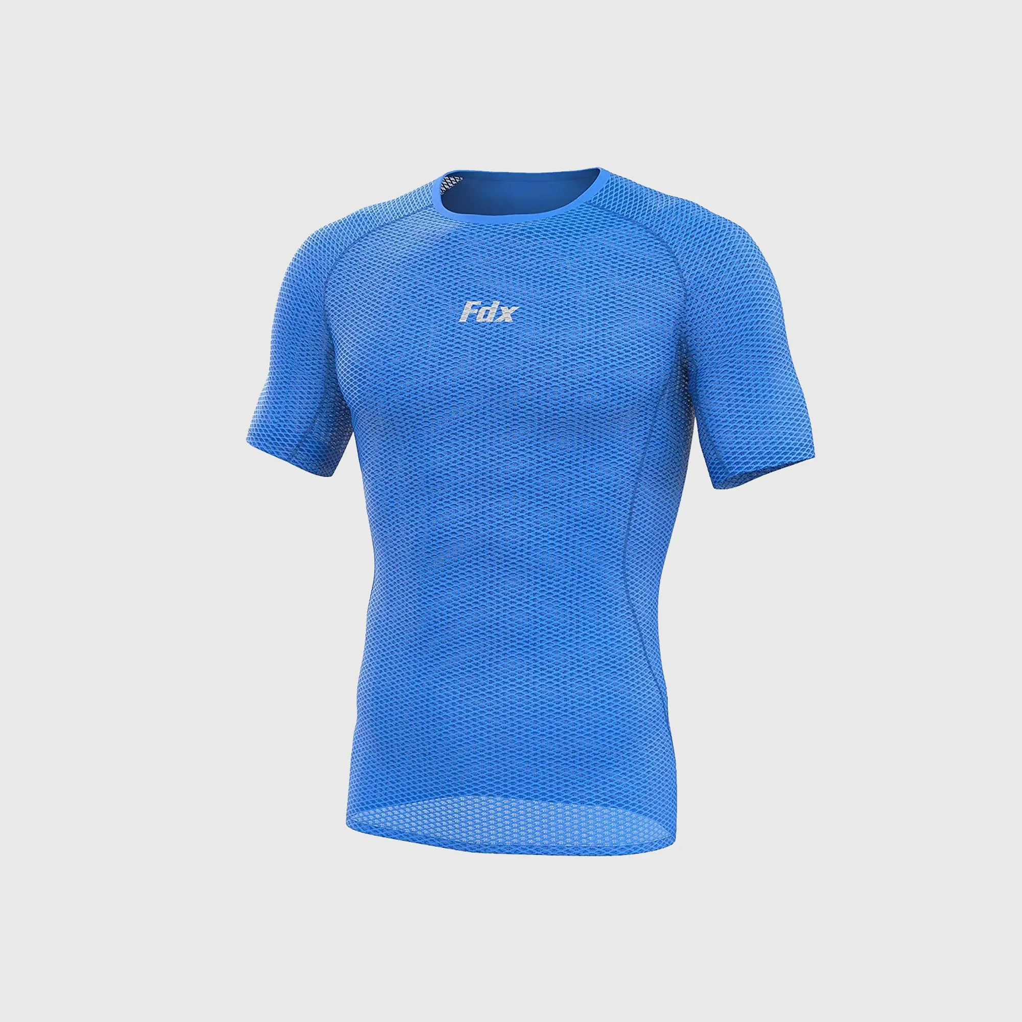 Fdx Aeroform Blue Men's & Boy's Short Sleeve Mesh Summer Cycling Top