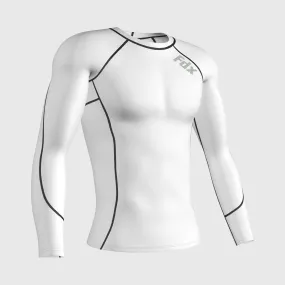 Fdx Cosmic White Men's & Boy's Compression Thermal Winter Base Layer Shirt