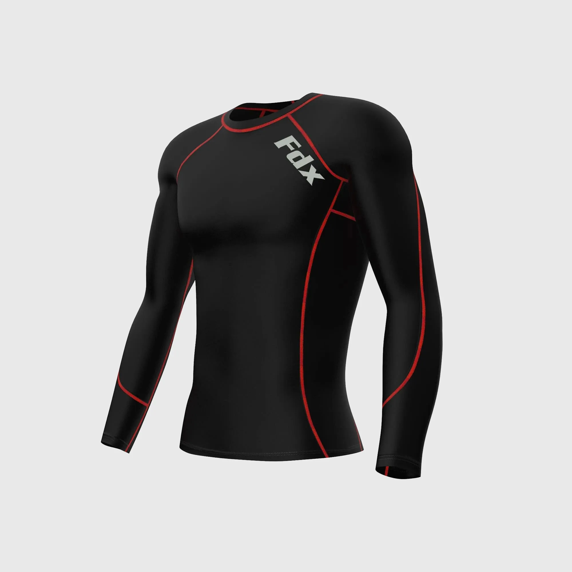 Fdx Thermolinx Red Men's & Boy's Base Layer Thermal Winter Compression Top