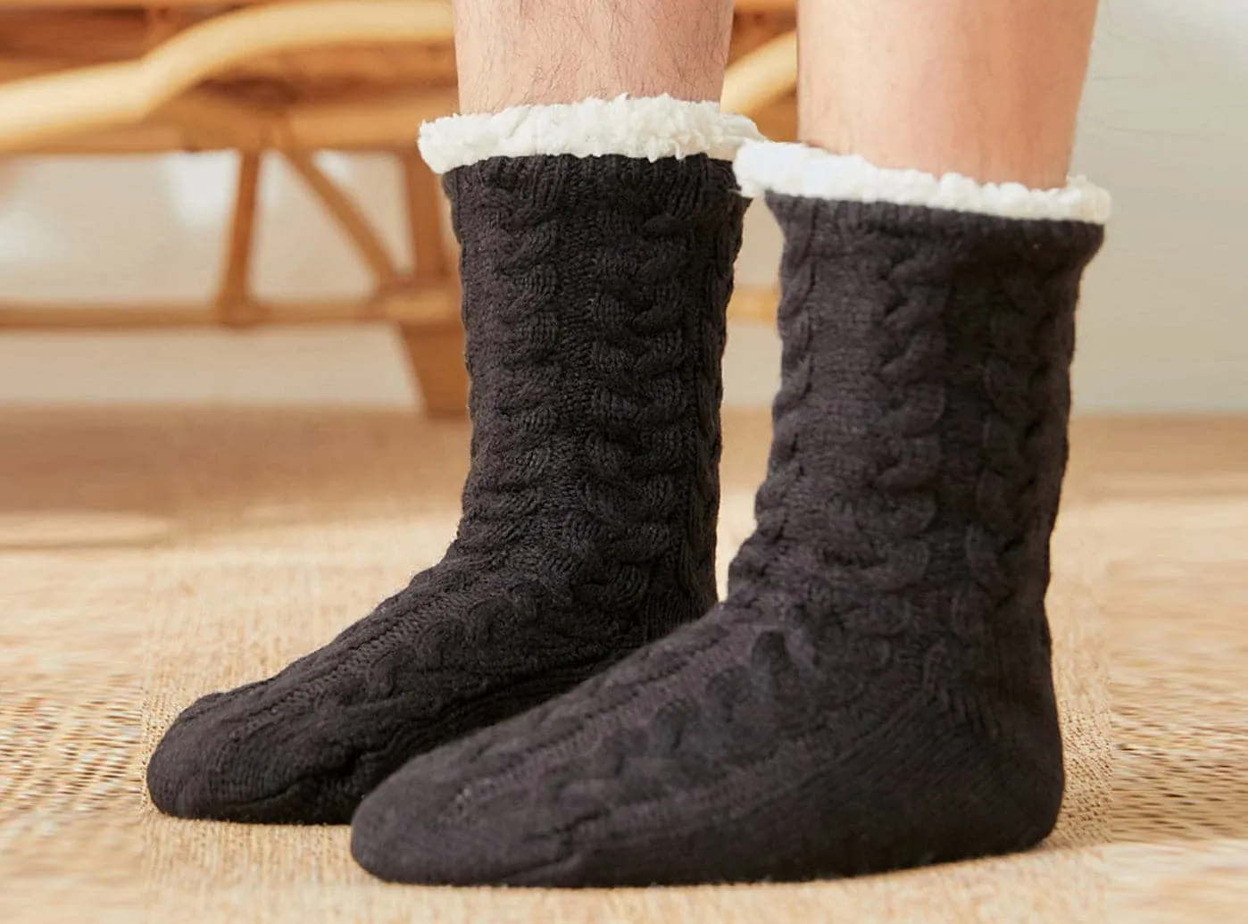 FitVille SureFoot Indoor Cozy Socks V2