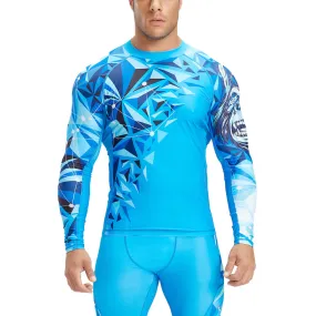 Geometric Beast UPF50  Long Sleeve Rashguard for Men - King Kong Style