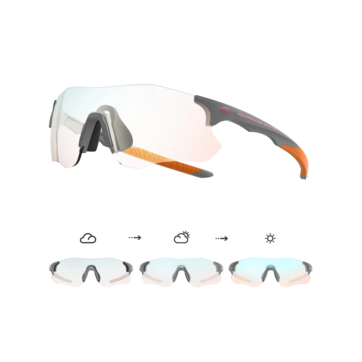 HawkSharp HD Photochromic Sport Sunglasses