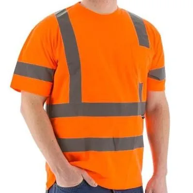 High Visibility Birdseye Mesh Short or Long Sleeve Shirts - ANSI 3, Reflective Striping (PK 12 Shirts)