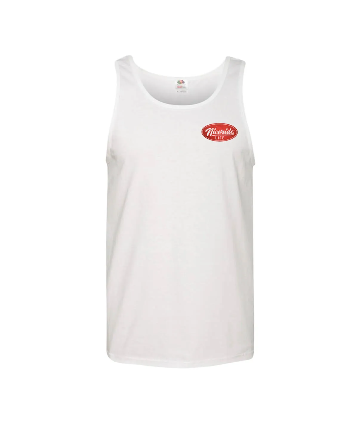 Horsepower - White Fruit Of The Loom Men's Tank Top