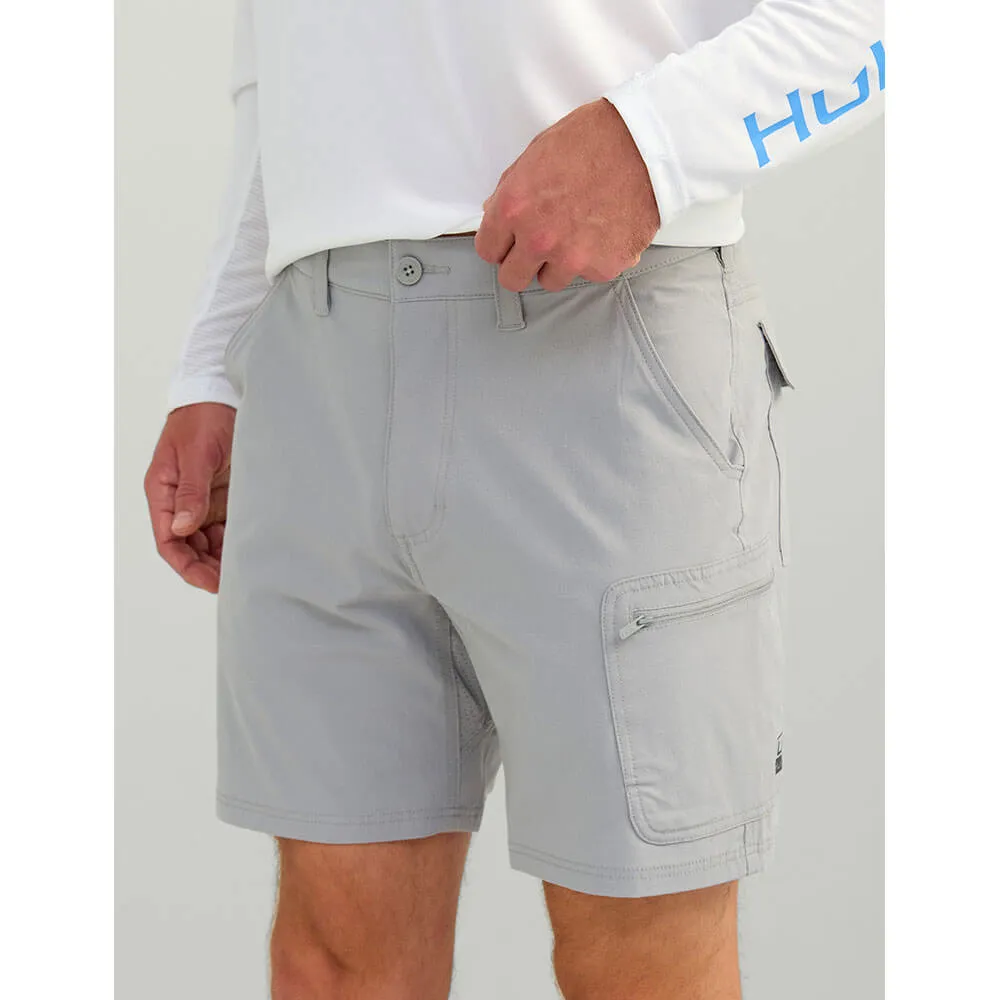 Huk NXTLVL 7-Inch Shorts - Overcast Grey