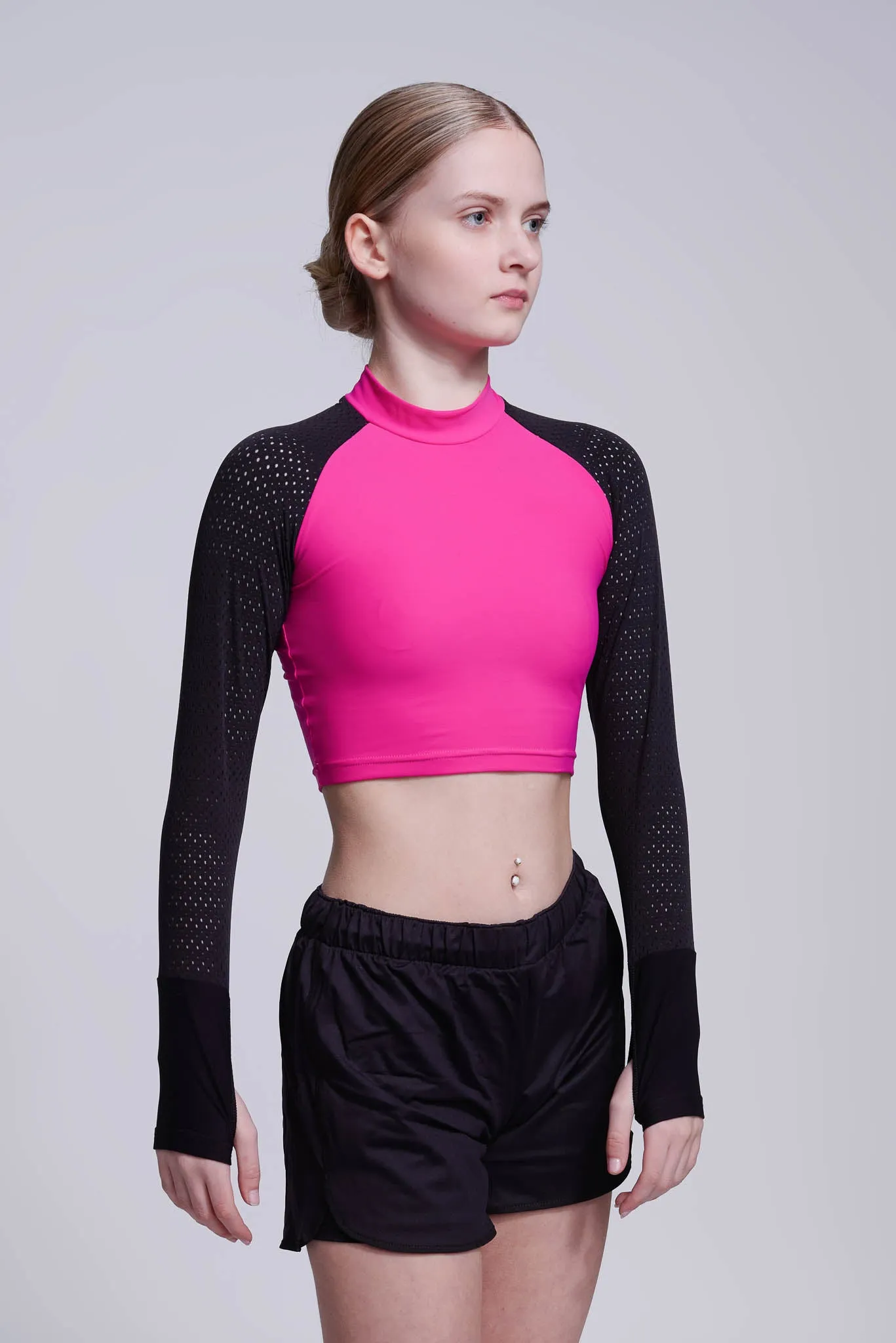 Inspire Crop Top in Fuchsia