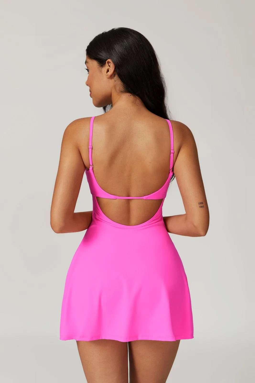 Katerina Mini Dress - Magenta