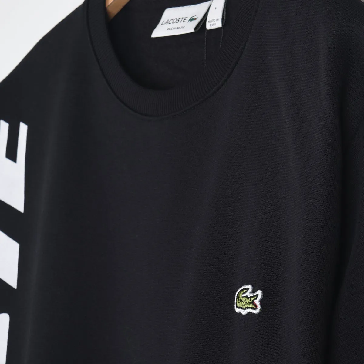 LC - Men 'Black' Printed Logo Fleece Sweatshirt LC471