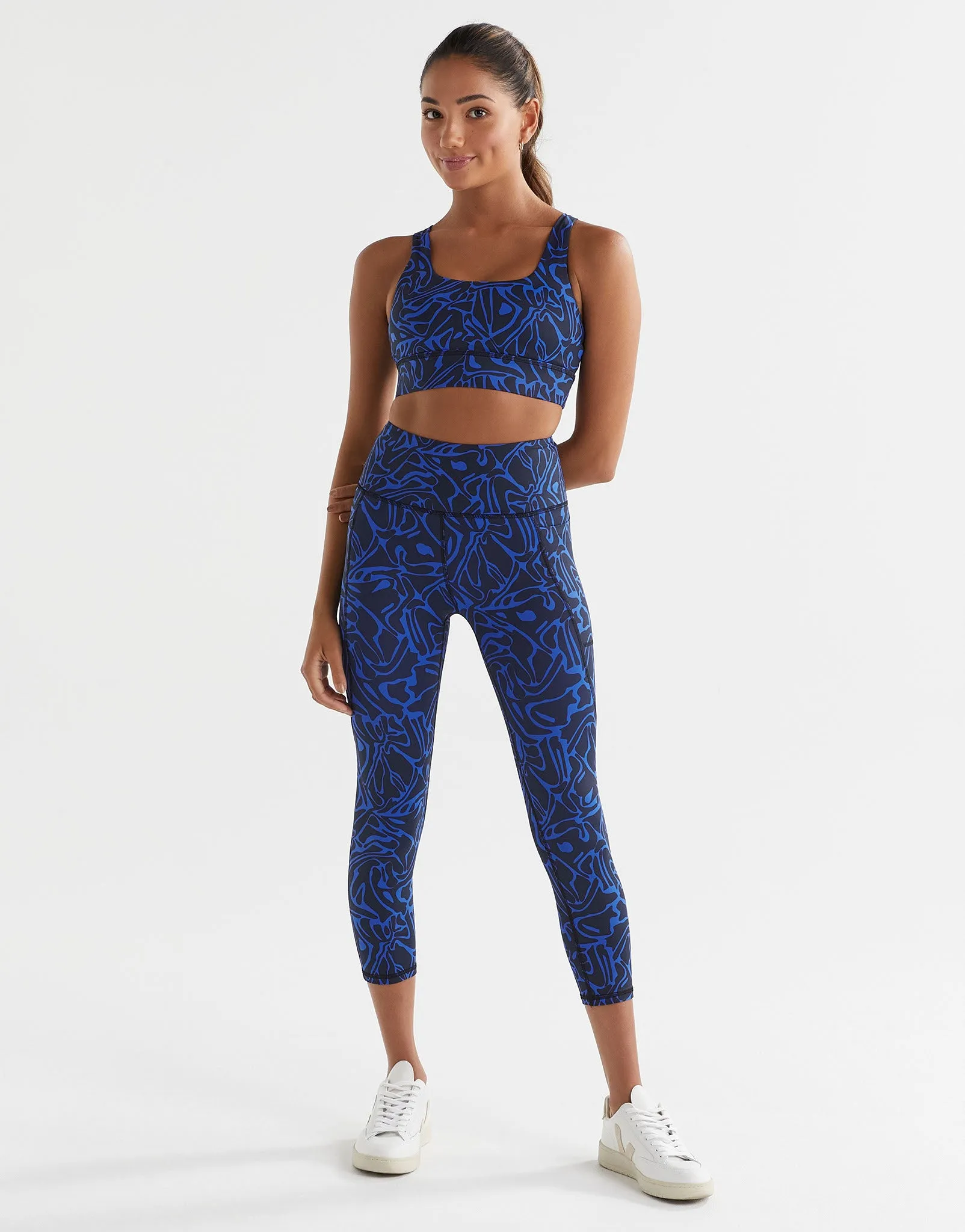 Lexie Sports Bra - Blue Swirl