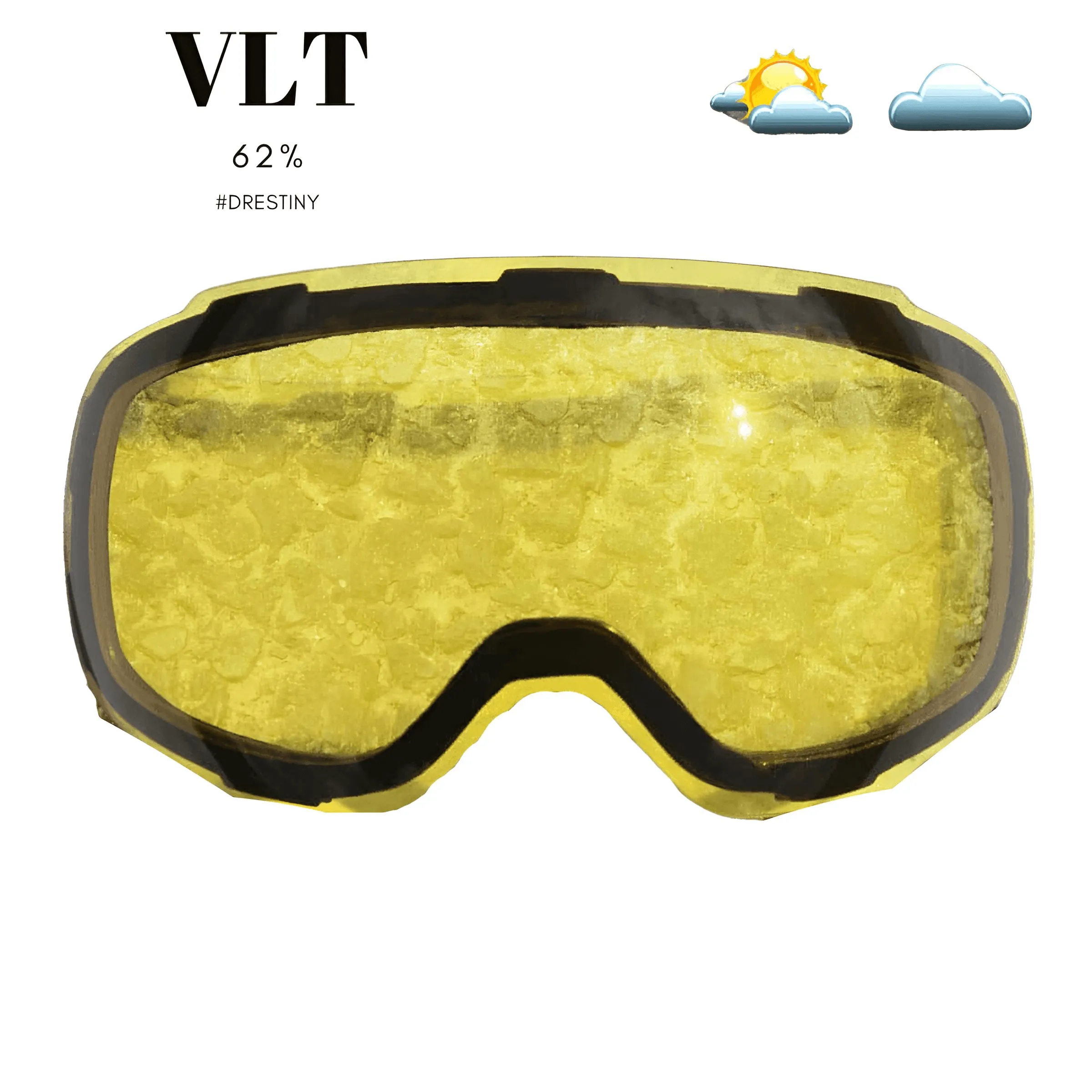 Magnetic Ski Goggles with Quick-Change Lens and Case Set