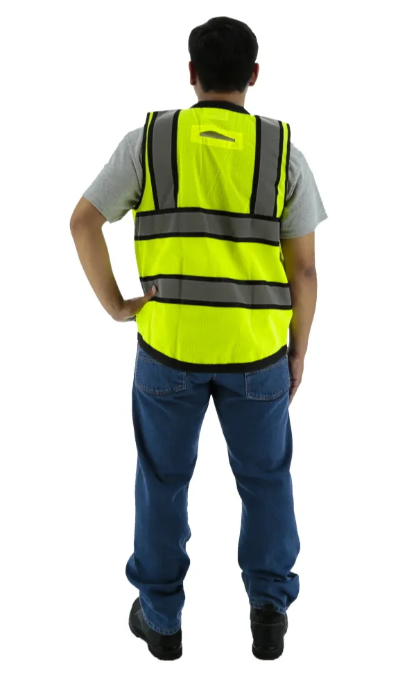 Majestic 75-3237 Hi-Vis Heavy Duty Surveyor's Vest ANSI 2 R