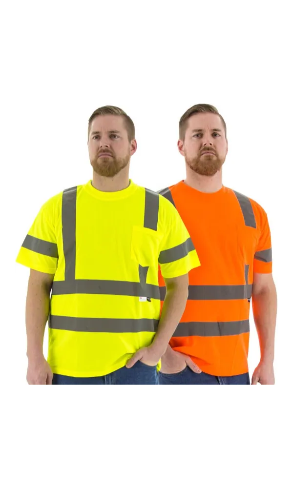 Majestic 75-5305 Hi-Vis Yellow Short Sleeve Shirt ANSI 3, R