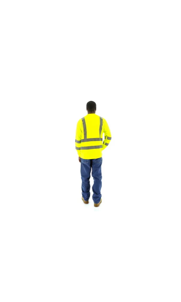 Majestic 75-5355 Hi-Vis Yellow Long Sleeve ANSI 3 R