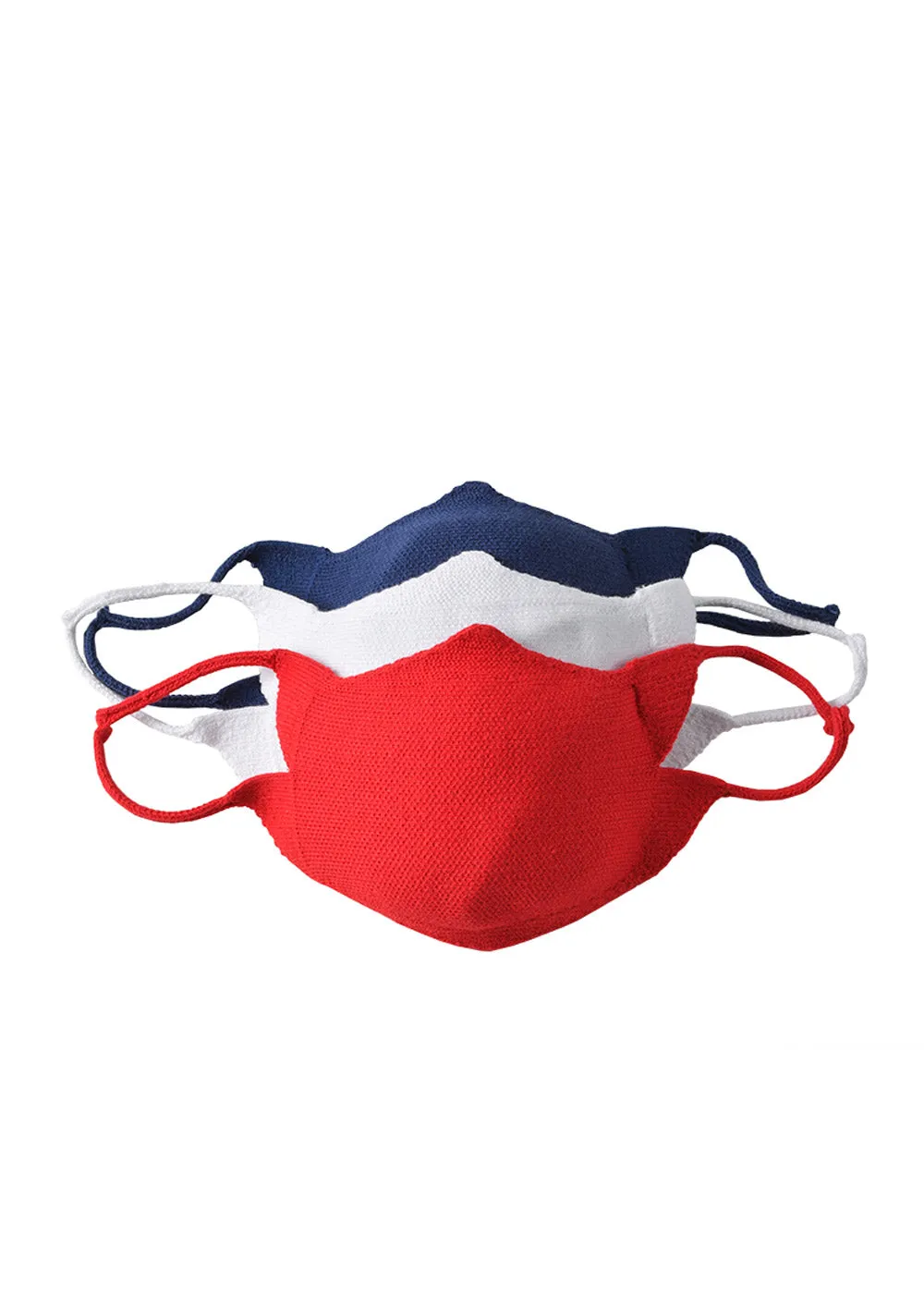 MASQUE TRICOT - Cotton Knit Face Mask (RED)