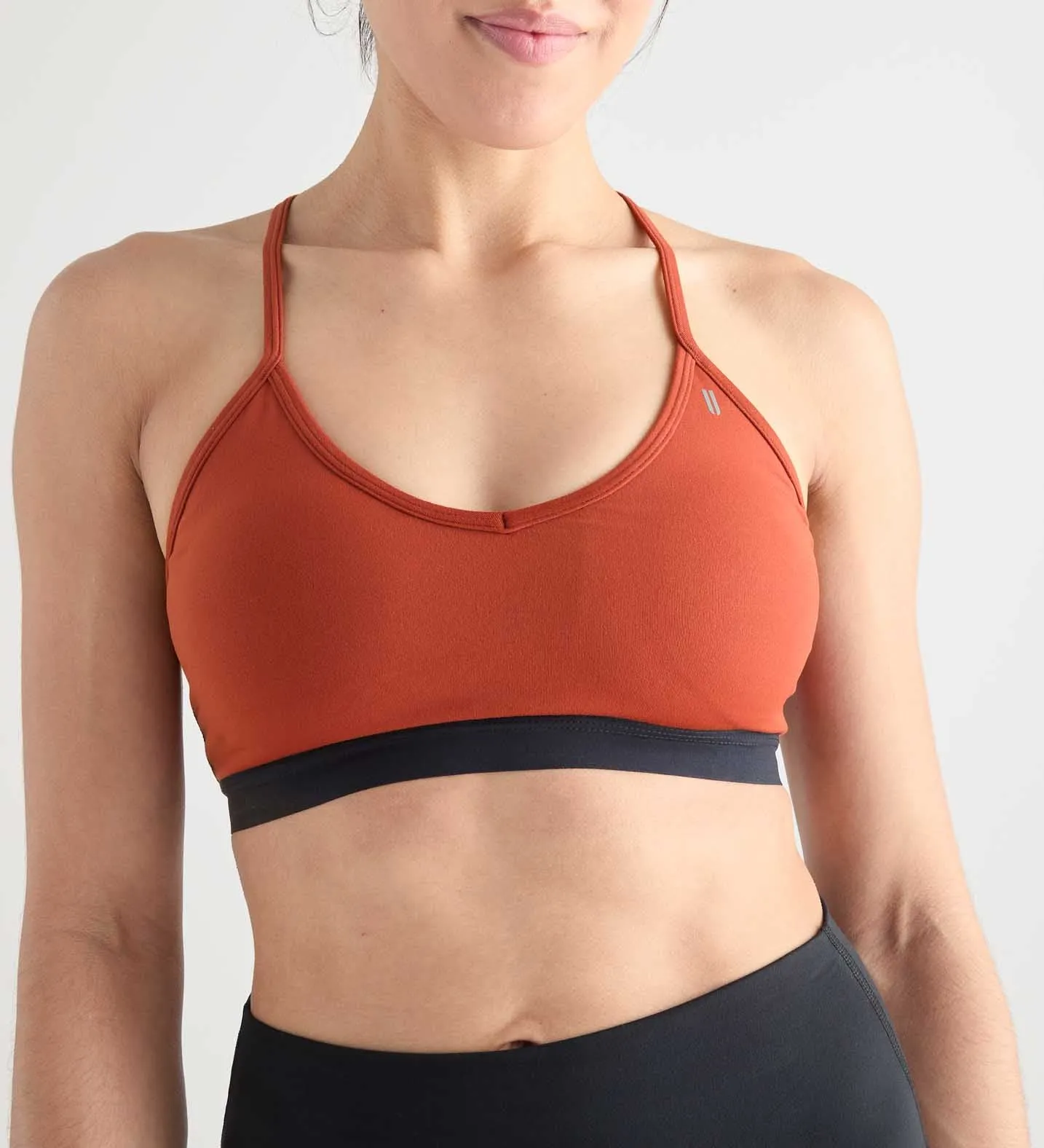 Matte V-Neck Sports Bra