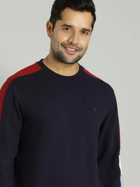 Men Color Block Crew Neck Sweatshirt