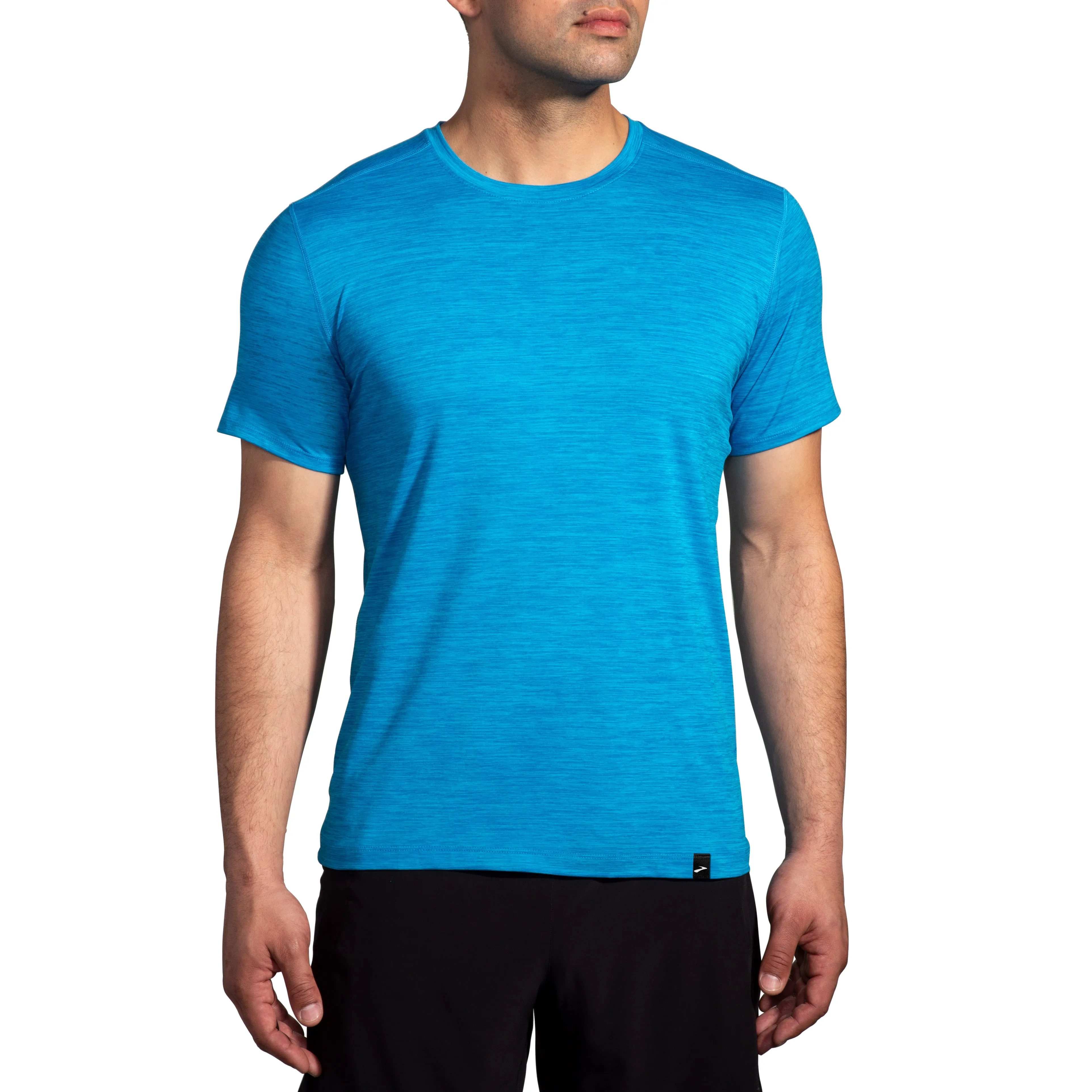 MEN'S LUXE SHORT SLEEVE - 423 HTR CERULEAN - CLEARANCE