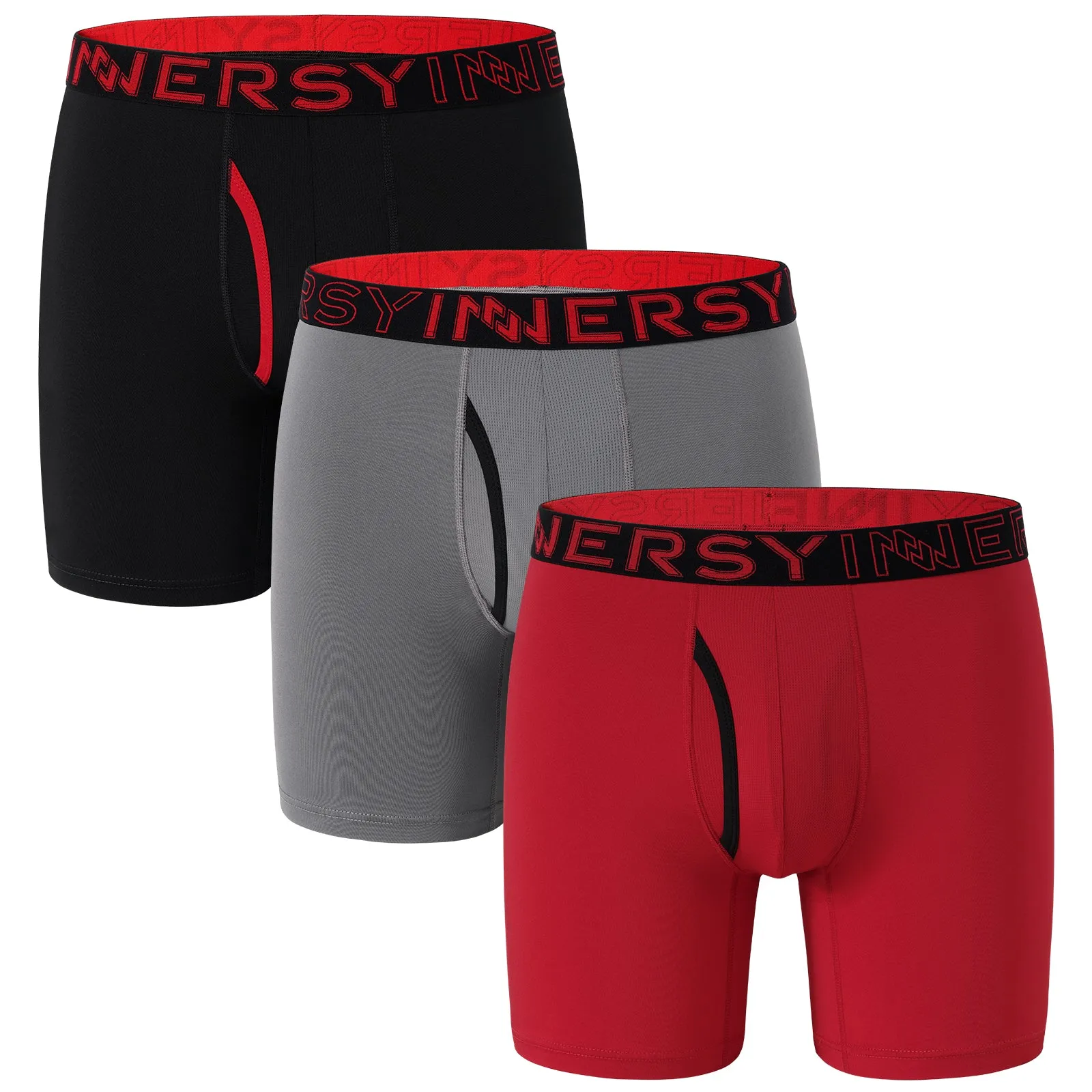 Men's Quick Dry Boxer Briefs for Travel&Workout 3-Pack